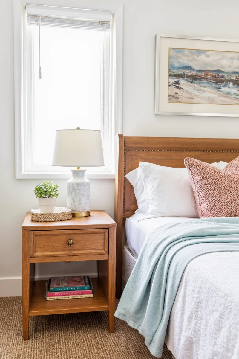 Guest room with hidden storage
