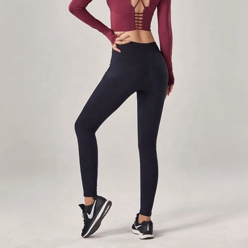 

Women Gym Clothing Yoga Set Fitness Wear Amazon Hot Sale Gym Clothing Women's Waist Tight Yoga Pants Set Workout, Customized colors