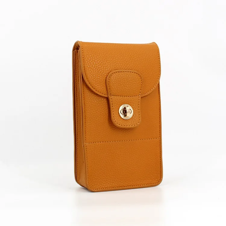 

Fashion High Quality Leather Cell Phone Crossbody Bag Wallet Mobile Phone Bags Cases, 3 colors