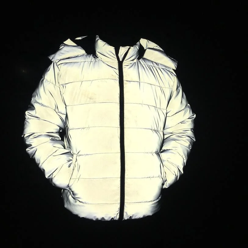 Hot sales low MOQ  Hooded Thick Unisex 3m Reflective Down Jacket Men