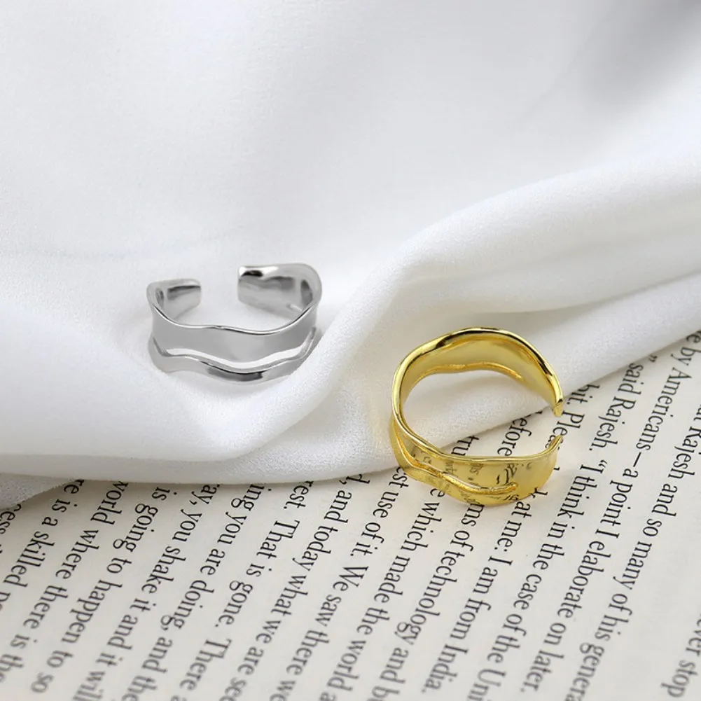

YJZ106 Fashion silver jewelry 925 sterling silver vintage open size couple rings
