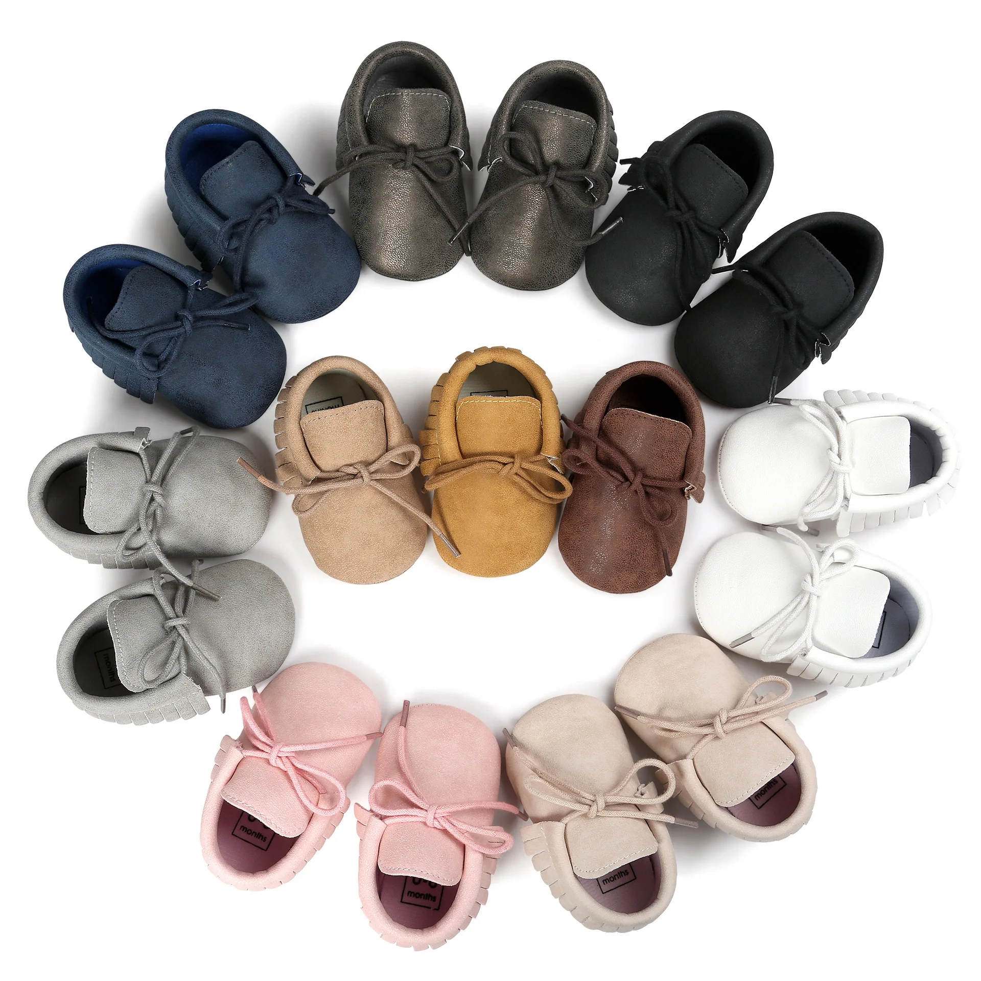

Wholesale Soft Sole Baby Girl Shoes Tassel Toddlers Shoes, 10 colors