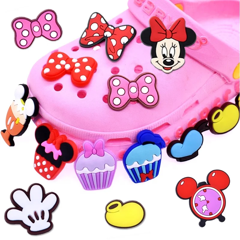 

classic Mickey cartoon croc pvc shoe charms for DIY bracelet and decorations, As pics