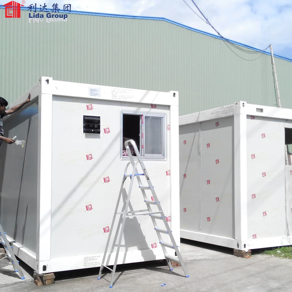 Lida Group using shipping containers to build homes shipped to business used as booth, toilet, storage room-9