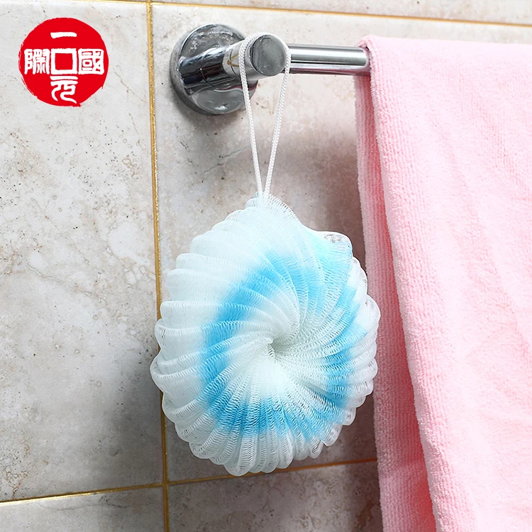 

Comfortable soft types of cleaning dead skin removal color rainbow bath brush balls