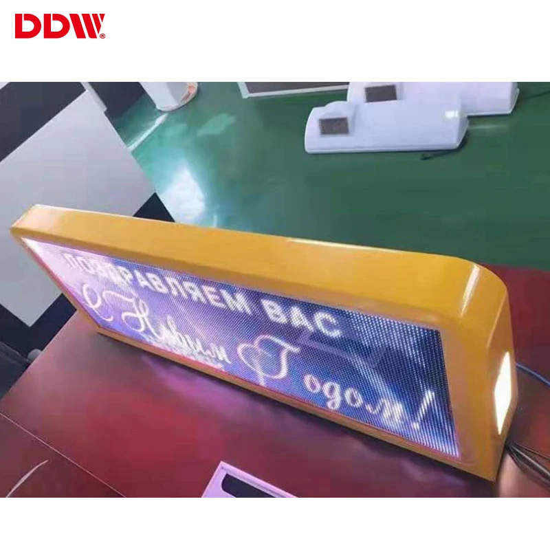 
Car advertising led screen billboard roof sign taxi top led display 