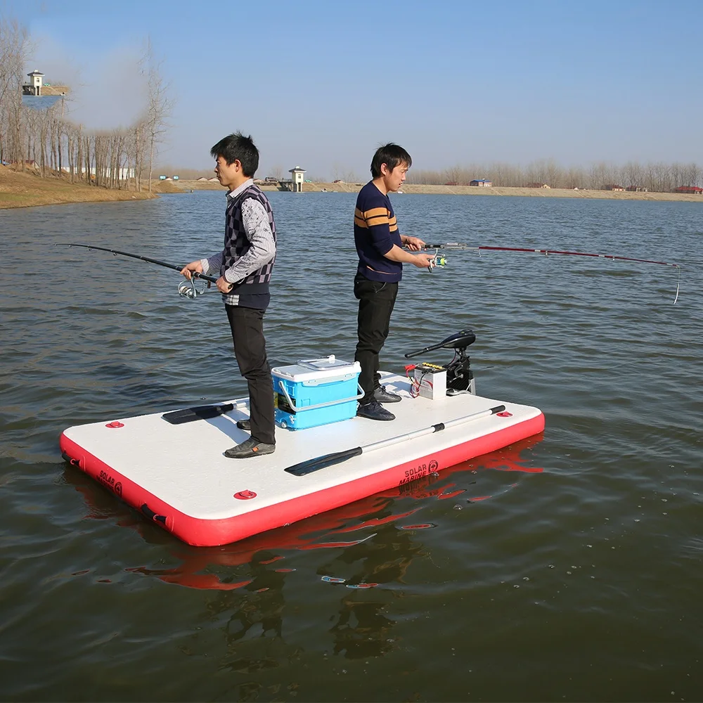 

Shipping free Fishing Water Platform DWF Floating Platform Inflatable Deck Air Deck Inflatable Water Platform Drop-stitch Dock