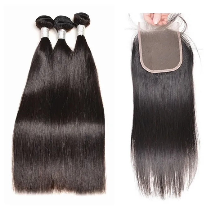 

Wholesale Raw Virgin Hair and Closure Peruvian Human Hair Straight Bundles and Closure