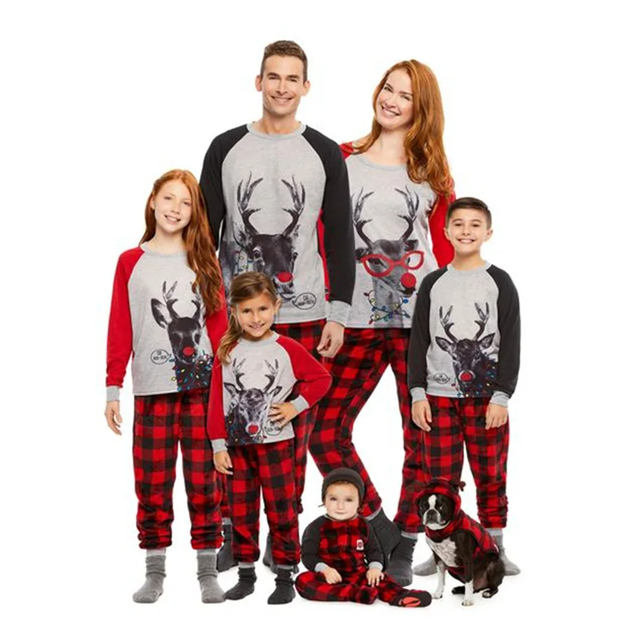 

Christmas pjs family matching clothes inexpensive pajamas outfit 2021 pyjamas pijama wear, As picture