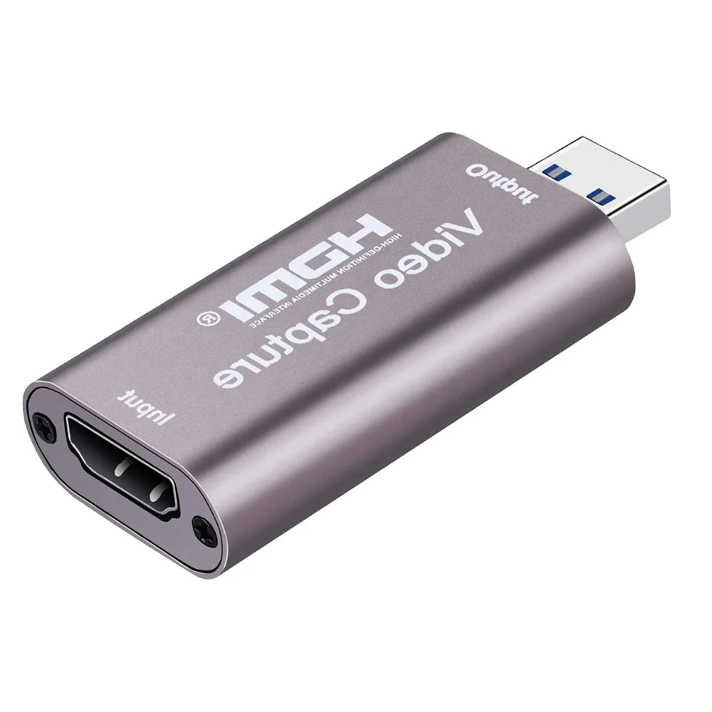 

Mini USB 3.0 HDMI Video Capture Card Max input can be 3840 *2160@30Hz Max output can be 1920*1080@60Hz, Brown