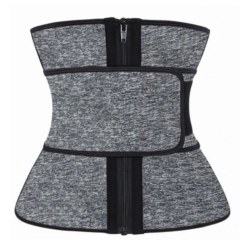 

ATBUTY Neoprene Snow Grey Waist Trainer Belt Plus Size Private Label, As shown
