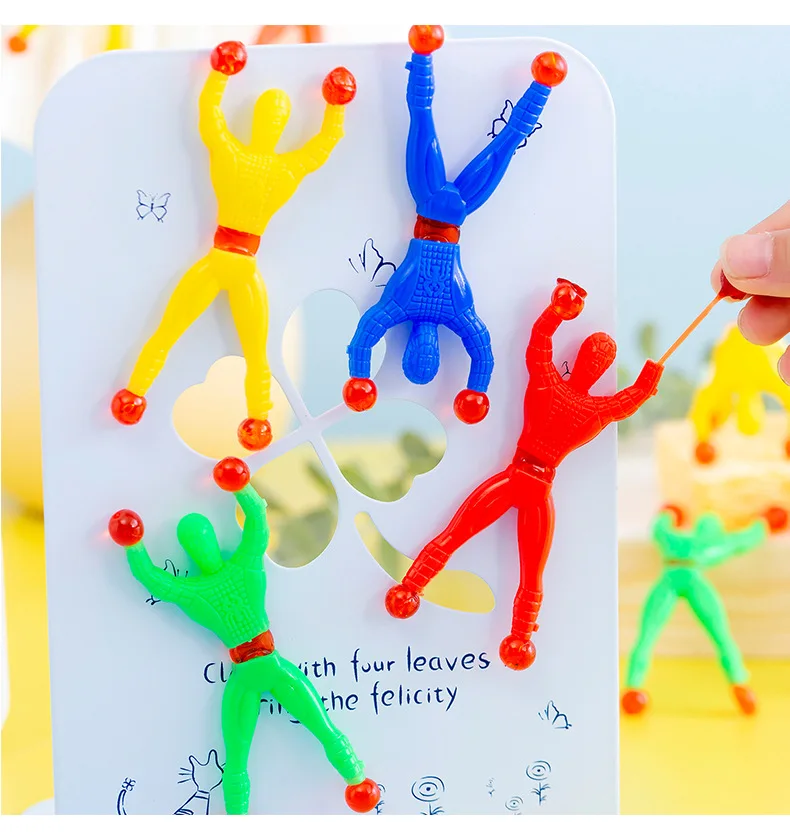 

Wholesale toys sticky wall sticky palm decompression finger stretch toy climbing wall Spider Hand Finger squishy toys