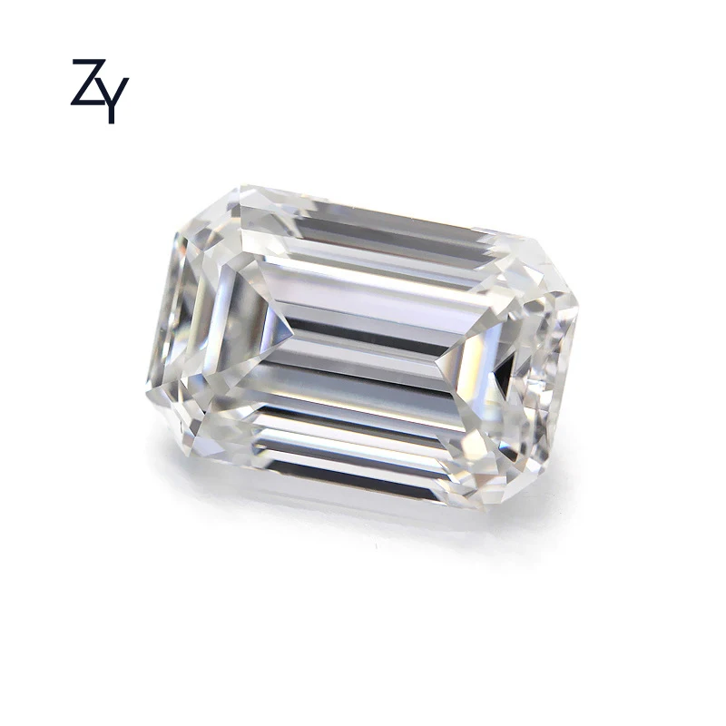 

ZHUANGYEE White Emerald Brilliant Cut Lab grown Synthetic Diamond stones 1.0 Carat color DE/GH Loose gemstone Moissanite
