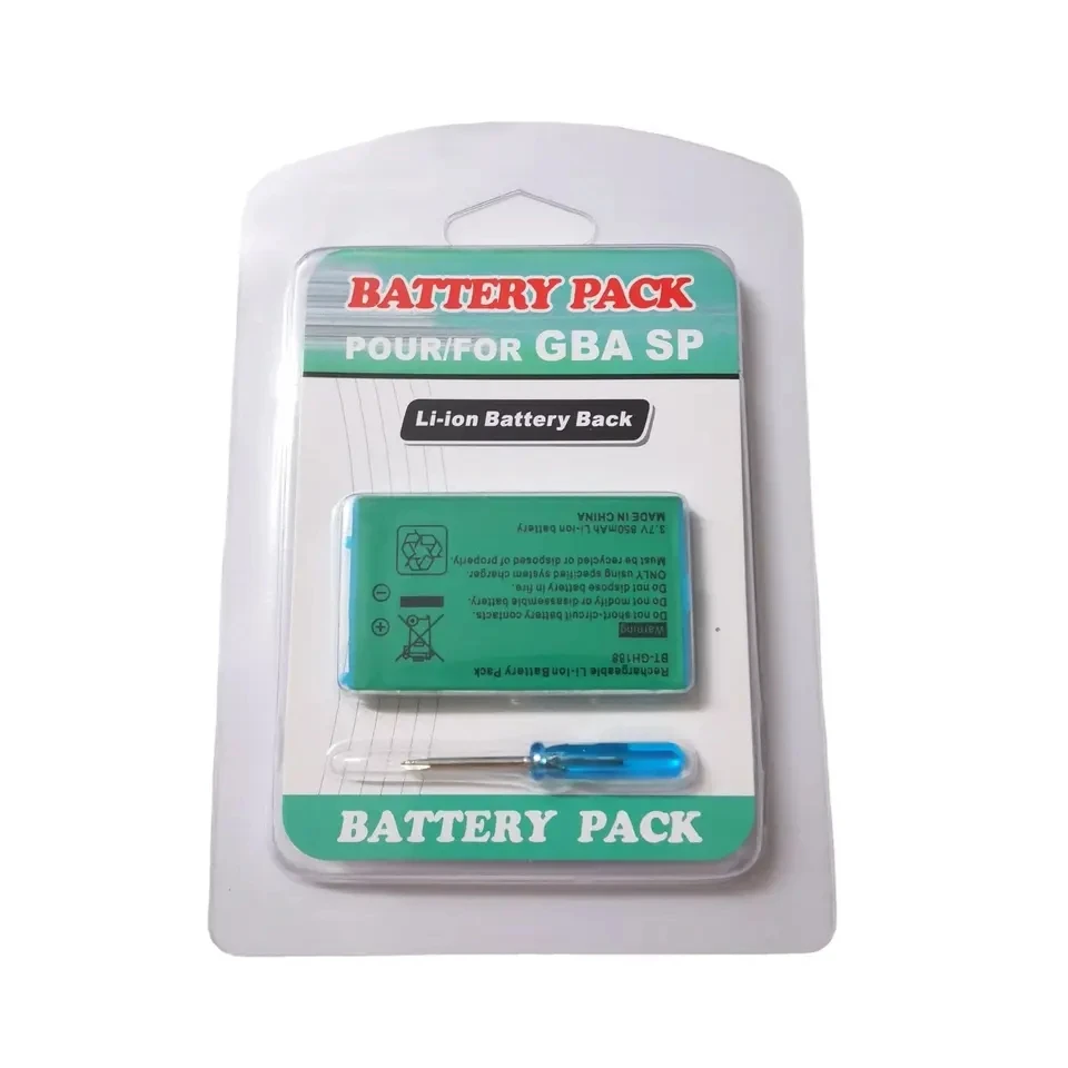 

850 mAh Battery Pack Tool For Nintendo Gameboy Advance Rechargeable Batteries For GBA SP Lithium-ion Battery