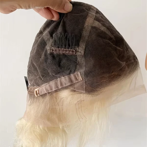 DX274 Braided Wigs Glueless for Black Women Body Wave Human Hair Wig Frontal Full Cap Lace  Vietnamese Raw Virgin Hair 613 Blond