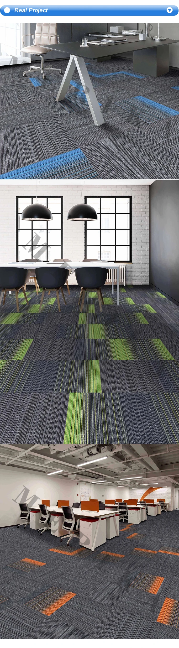 High quality commercial carpet fireproof modular office carpet tiles