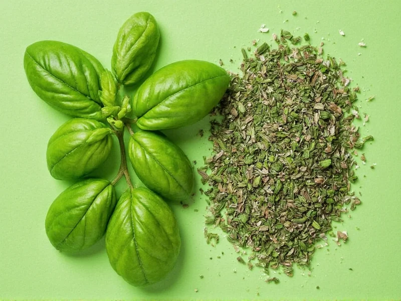Fresh Basil to Dried Basil Ratio: 3:1 Conversion Guide