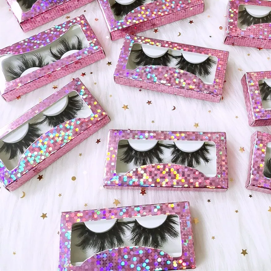 

2021 luxury label 25mm 5d mink eyelashes vendor with custom packaging