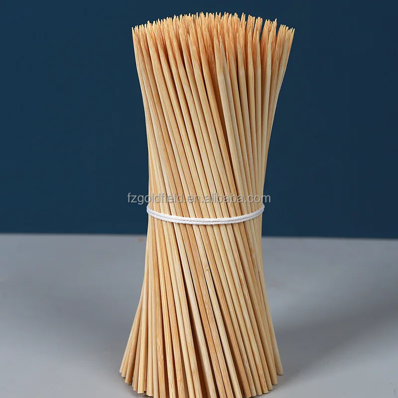 

Wholesale Disposable Good toughness Bamboo Skewer Barbecue Tools Fruit Stick, Natural bamboo color