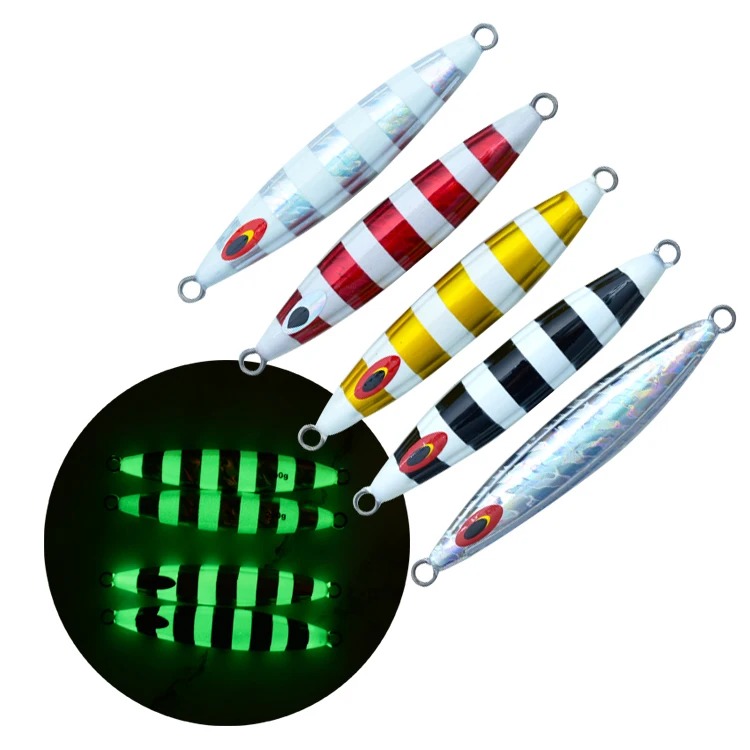 

MISTER JIGGING 250g high speed trolling lures luminous slow pitch jig surfing fishing lures jig for salfwater, Original