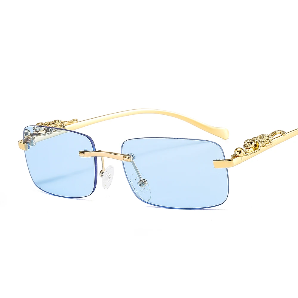 

Small Cuttle Fish Fashion Sunglasses Newest 2021 Custom Wholesale Womens Rimless Sunglasses 2021
