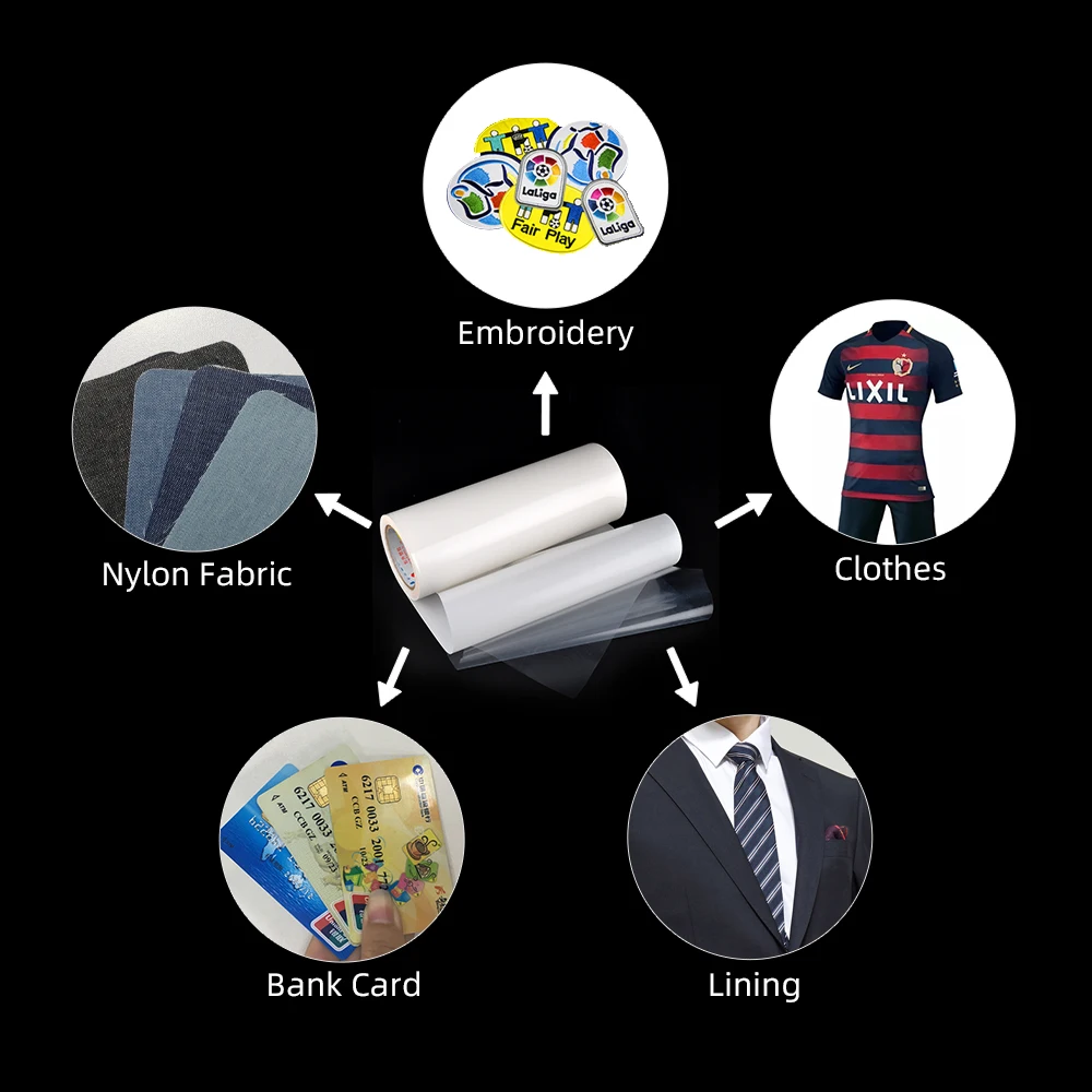 90 Degree Washing Resistance Polyamide PA Hot Melt Adhesive Film For Texile