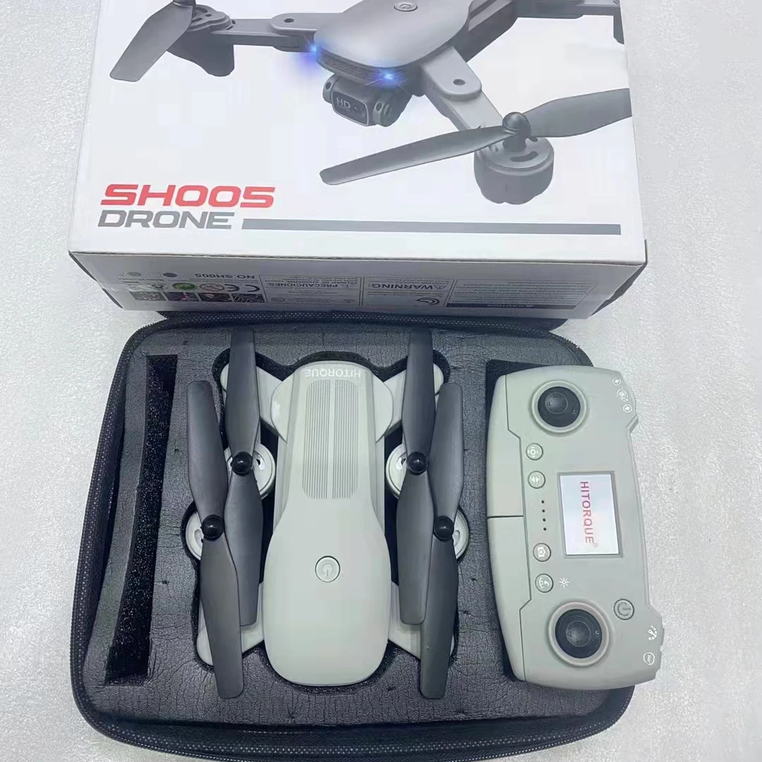 

2022 NEW SH005 Electric lens Mini Drones with 4K HD Camera Mavic Mini Air Drone with 1080p 4K Dual Camara Drone E58 E68, Black gray