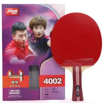 

DHS/ Double Happiness 4-star 4002 horizontal stroke 4006 vertical stroke double-sided reverse rubber table tennis racquet