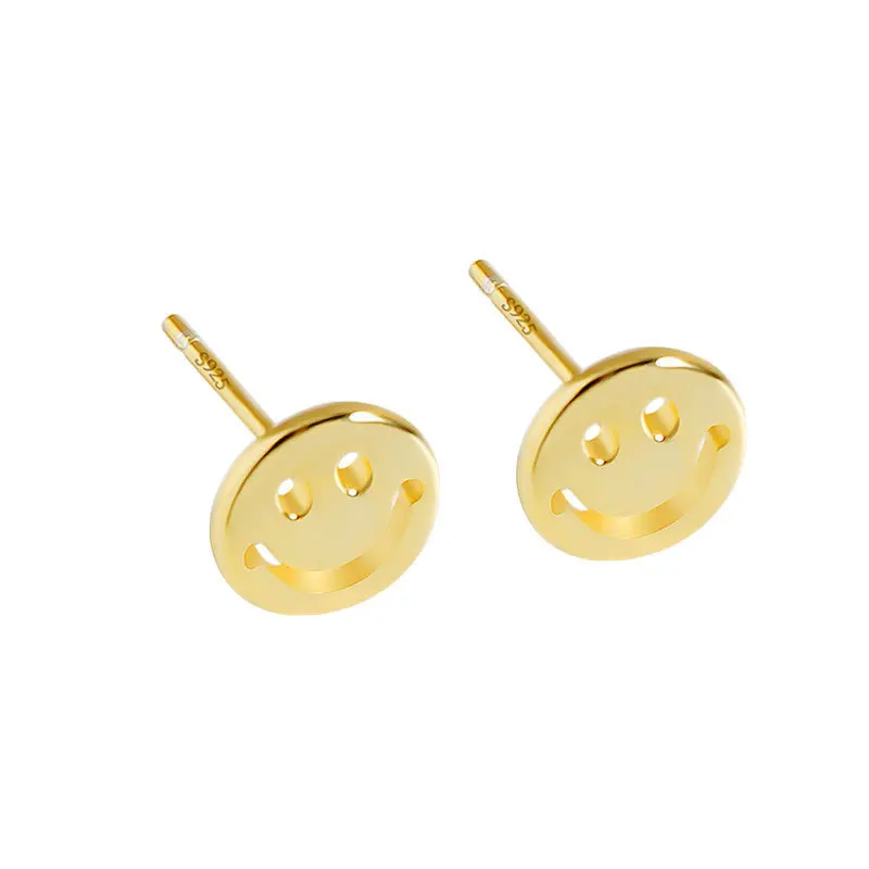 

fashion 925 sterling silver stud earring jewelry 18K gold plated sterling silver stud earrings for women