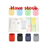 

hot selling earbuds 2019 newest original bluetooth touch i12 tws wireless earphones