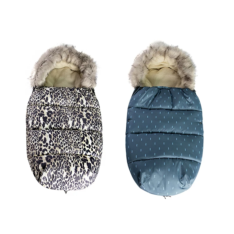 

OEM pattern winter warmer baby sleeping bag polar fleece footmuff for infant, Customized color