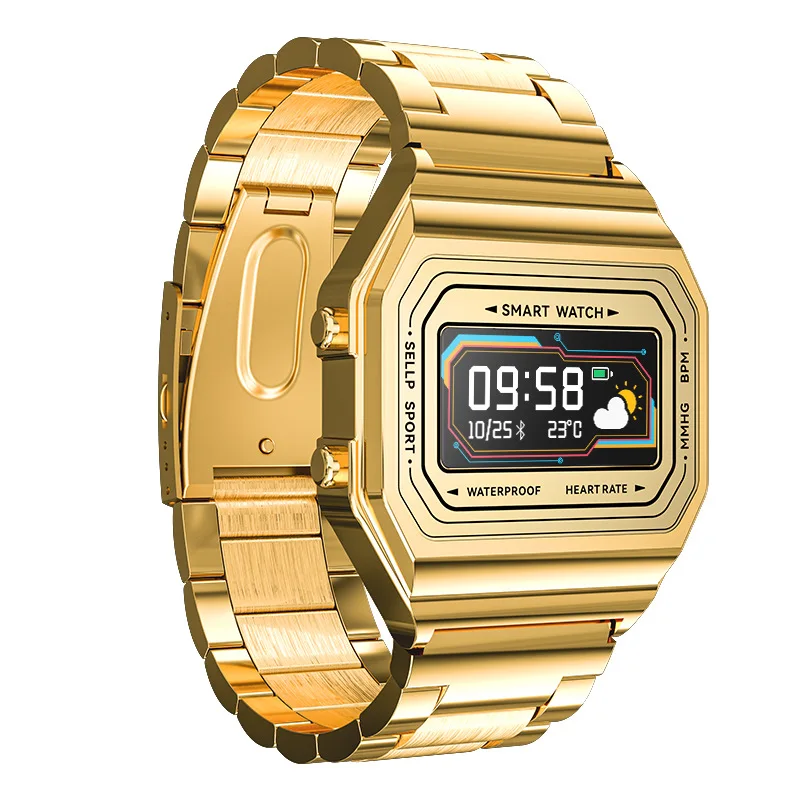

I6 Fashion Small Gold Watch Weather Sports Pedometer Heart Rate Find Mobile Phone Call Message Reminder Smart Watch Ring