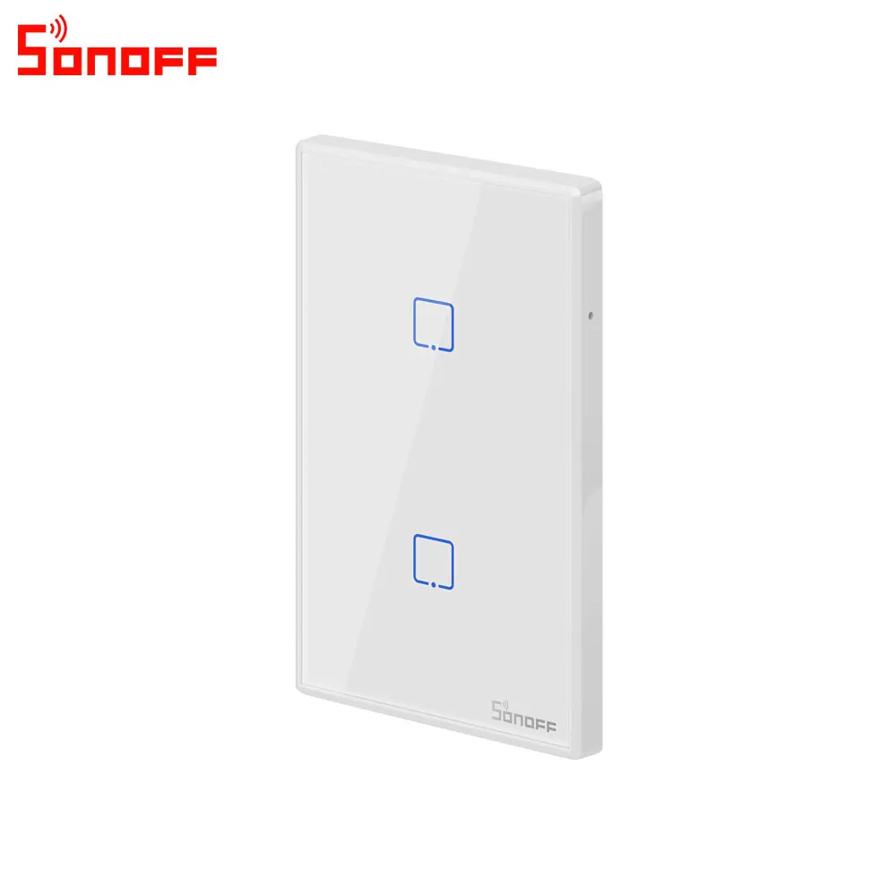
Sonoff T0 US Smart Wifi Wall Light Switch Touch/WiFi/RF/APP Remote Smart Home Wall Touch Switch with Alexa Google Home T2 