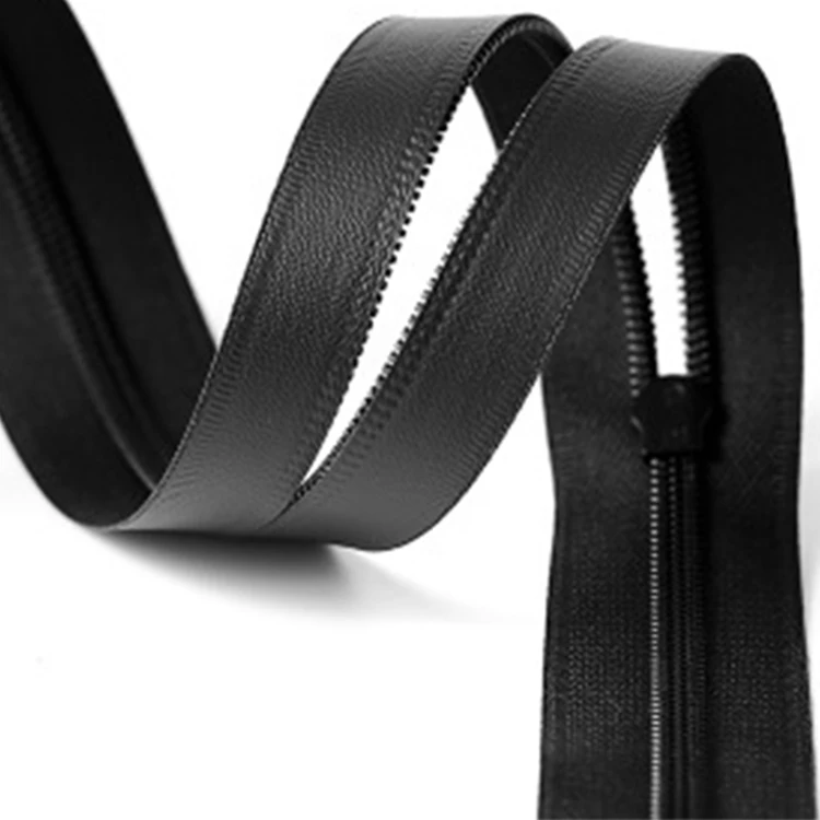 

Custom 5# Nylon Waterproof Rubber Zipper Printed Logo Waterproof Zipper