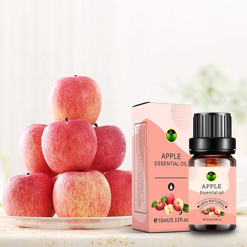 

Aromatherapy oil Private Label 100% natural fruit oil Cold pressed apple fragrance oil for diffusers bulk price bottle 10ml