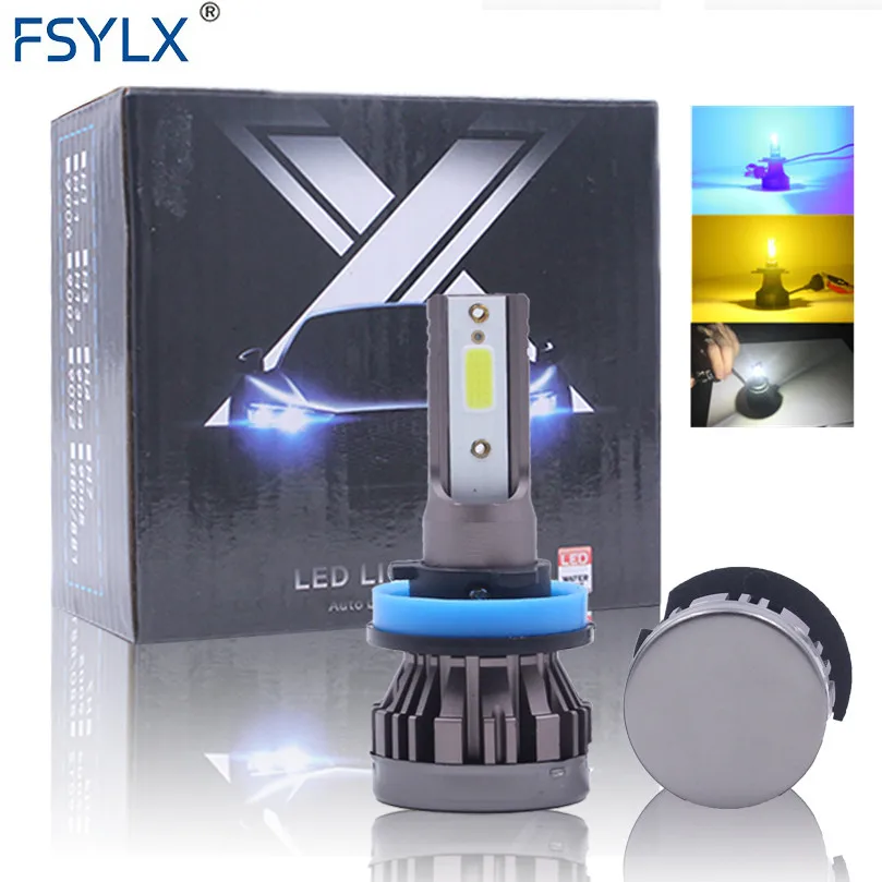 

M1S 40W 8000LM COB H7 12V LED Headlight Bulb Car Led Lights Auto DRL Fog Light Lamps H4 H1 H3 H11 9005 9006 H7 LED Headlight