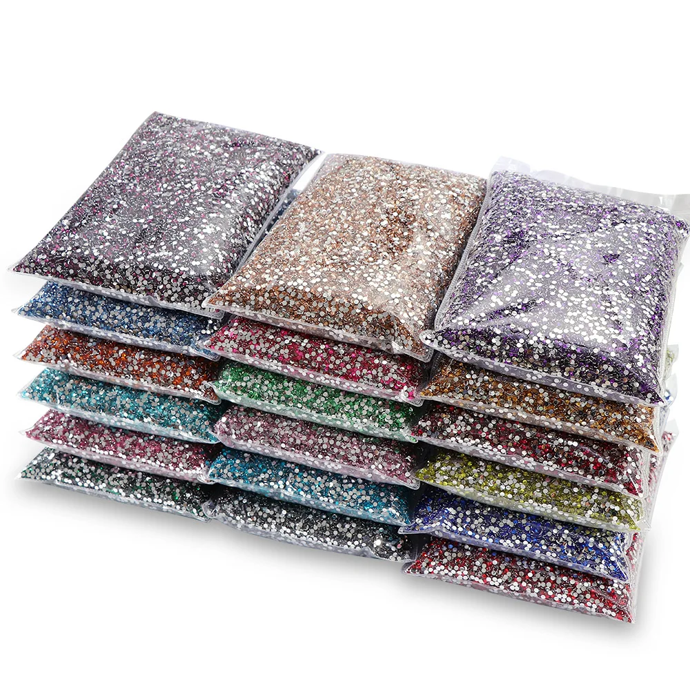 

100000Pcs/Set New Color Jelly White AB Crystal Stones Round Flatback Resin Rhinestone Nail Art Jewelry Jewelry Ornaments, Colorful