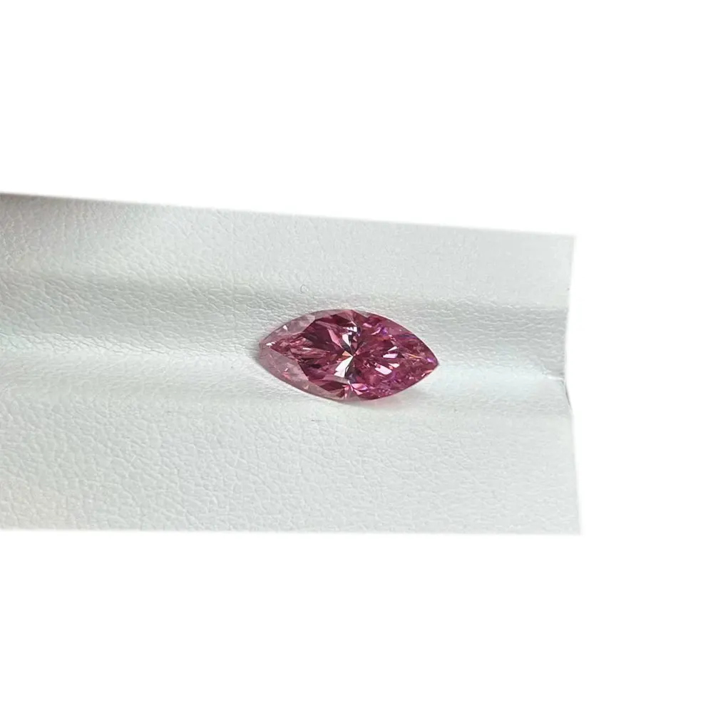 Marquise Cut Pink Color Lab Grown Moissanite VVS1 Diamonds Gemstone