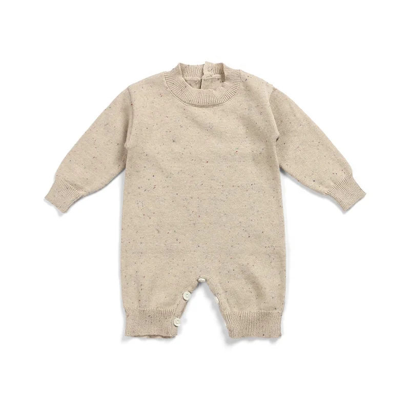 

Baby Girl's Winter Warm Clothes Infant Kids Child Basic Clothing Baby Boy Sprinkle Cotton Sweater Romper, Khaki