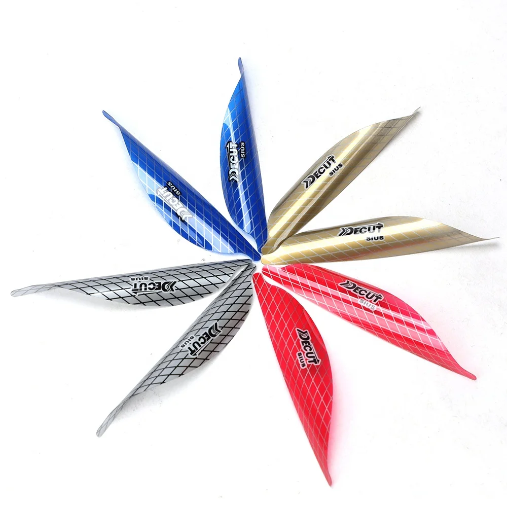 

1.56" 1.75" 2 inch Vane Archery Shooting Hunting fusiform Shape Arrow Vanes Arrow Vanes Feather