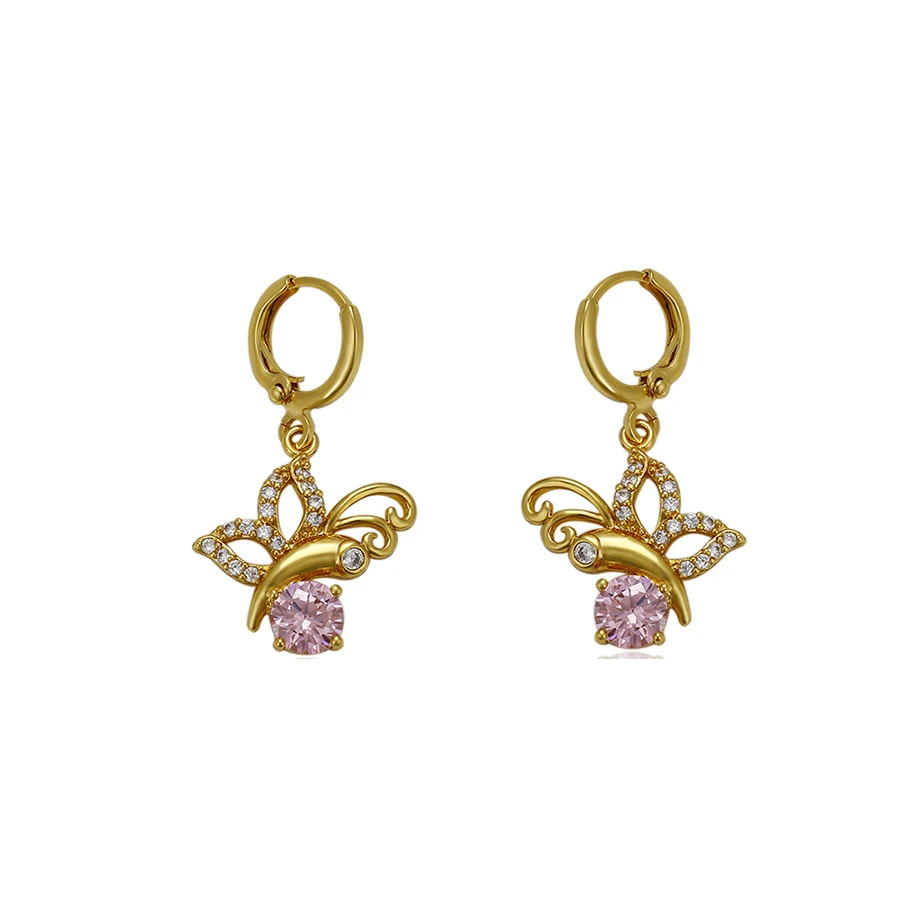 

94014 XUPING trendy gold plated copper alloy earrings jewelry butterfly earrings for women 2020, 24k gold color