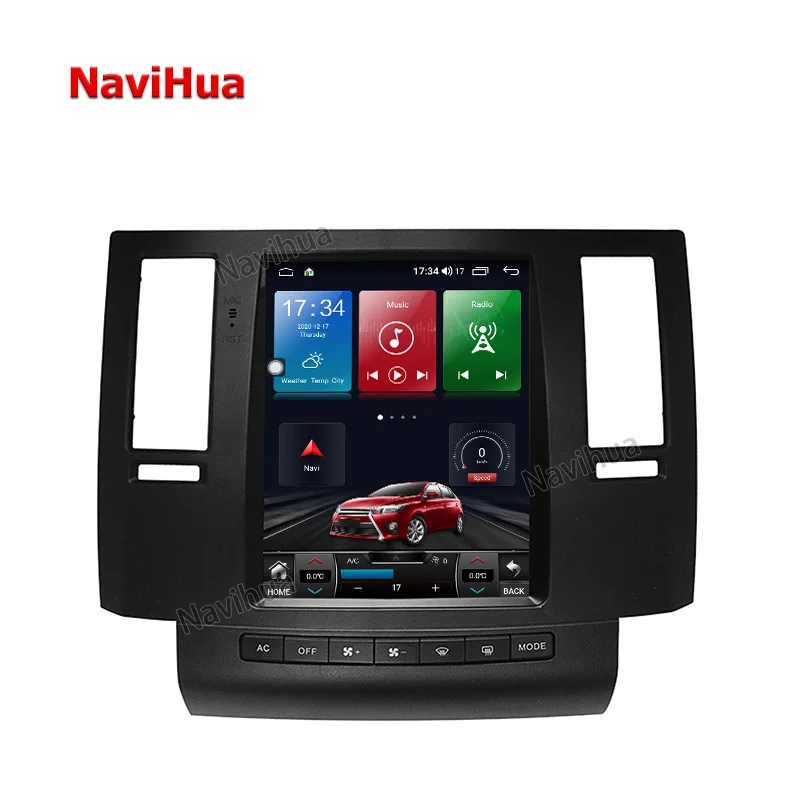 

Navihua Android 10 Tesla Screen Car Radio DVD Player GPS Navigation For Infiniti FX35 FX45 FX25 FX37 2003 2004 2005 2006 2007