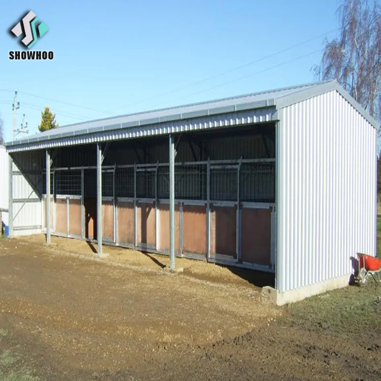 Fast Build Prefabricated Structure Steel Low Cost Horse Barns