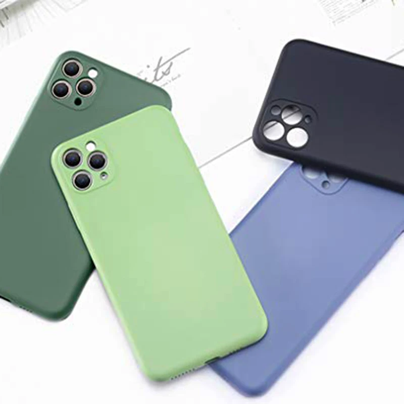 

Shell shockproof soft microfiber lining original silicone cell phone case for iPhone 11 Pro Max