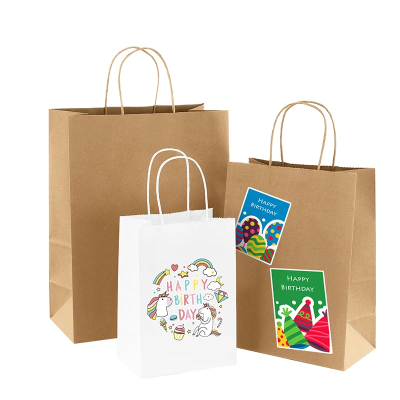 

Wholesale cheap custom logo printed recycled brown gift shopping bag food packaging kraft paper bag with handles