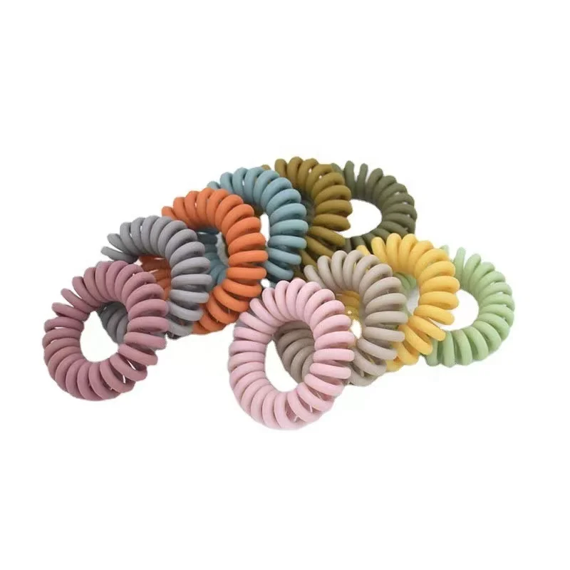 

Morandi telephone wire hair ring small matte female wire rubber ring hair rope