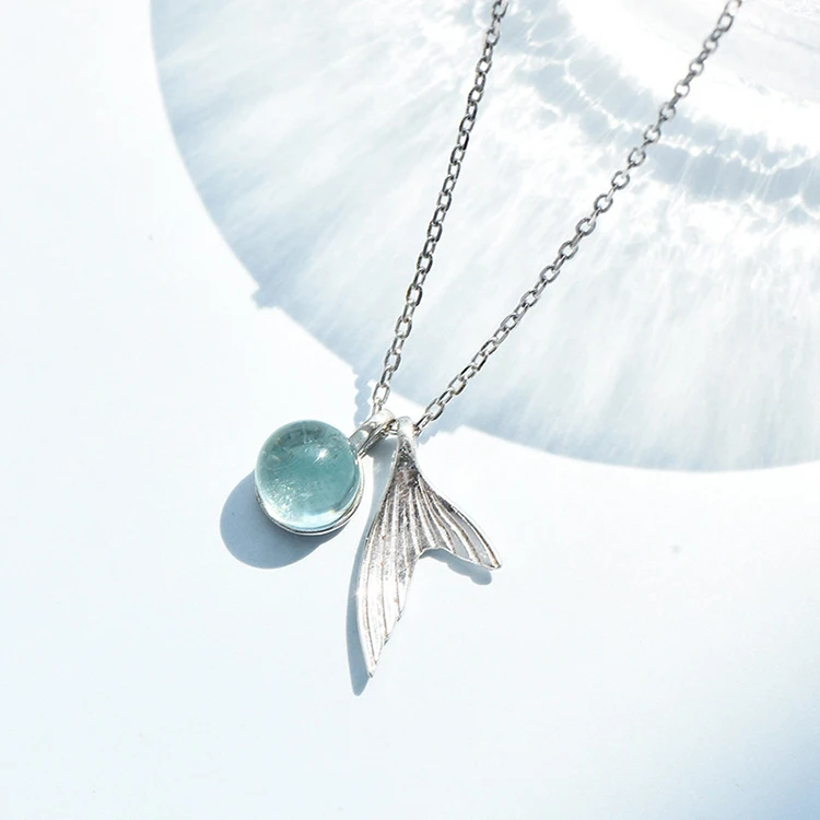 

Natural white cubic zircon Handmade Long 925 Sterling Silver Leaf Pendant Necklace for Women