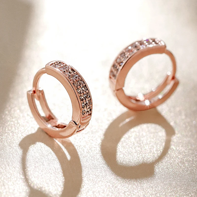 

DARA 14 K 18K Real Gold Plated Earrings From Crystals