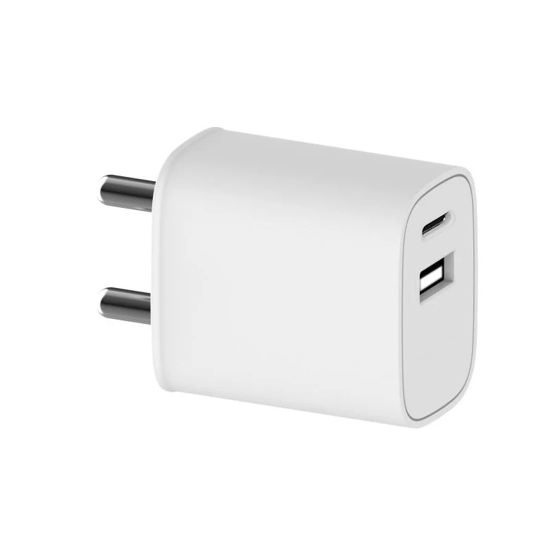 

free sample 2021 latest usb type c 18W 20W QC 3.0 plug PD wall charger for Samsung Xiaomi mobile smart phone Indian plug adapter, White/black oem