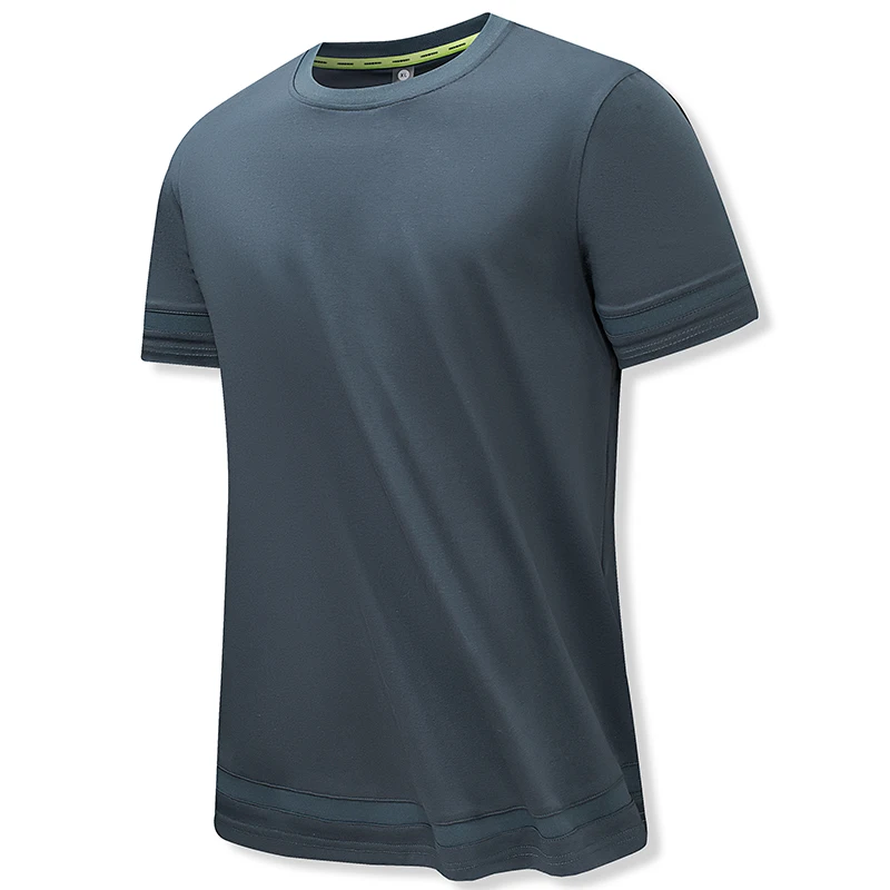 

custom logo 65% cotton 35% polyester Fitness T Shirt Sports Running manufacturer oversized O-Neck Quick Dry Gym Men T Shirt